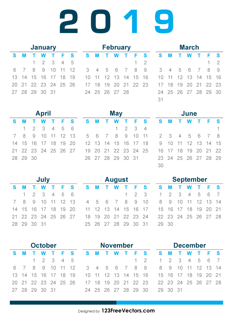 Calendar 2019
