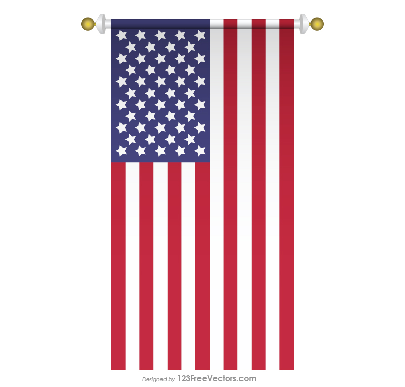 horizontal american flag