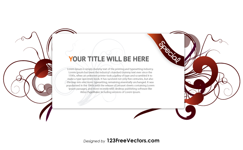 Floral Banner Vector