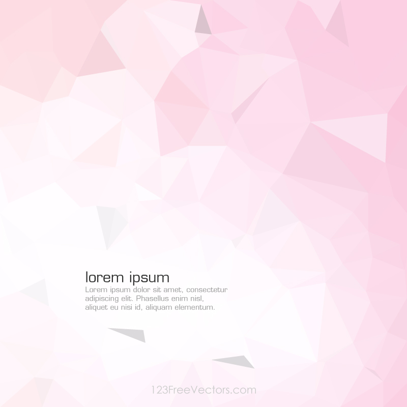 Light Pink Low Poly Background Template