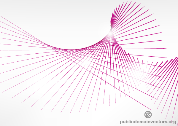 Pink Curve Lines Background Illustration