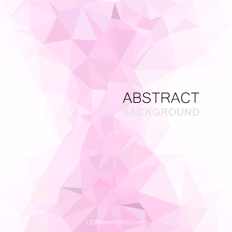 Light Pink Polygonal Background Design