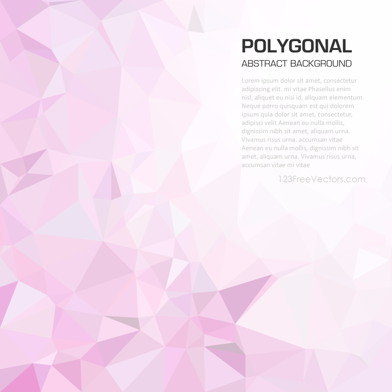 Light Pink Abstract Polygonal Background Illustrator