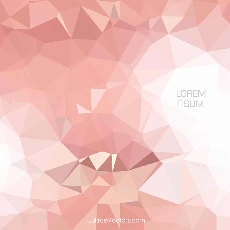 Polygonal Light Pink Background Vector