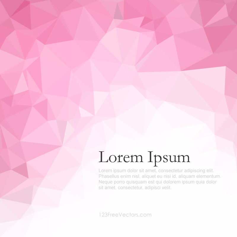 Light Pink Polygonal Pattern Background Design