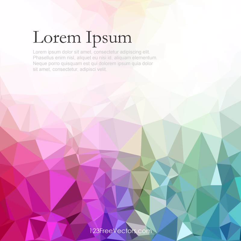 Pink Polygonal Background Design