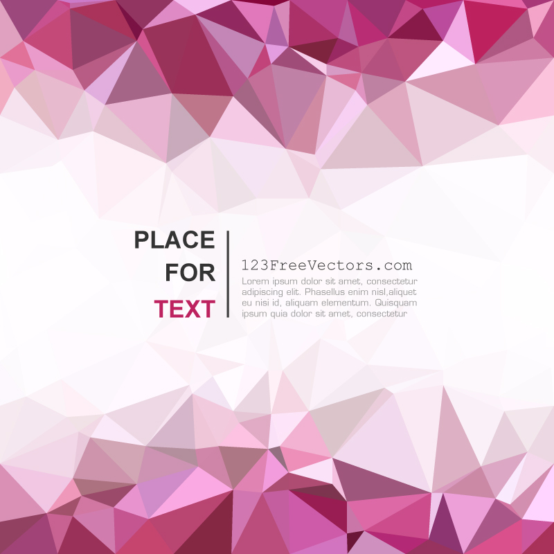 Pink Abstract Polygonal Background Illustrator