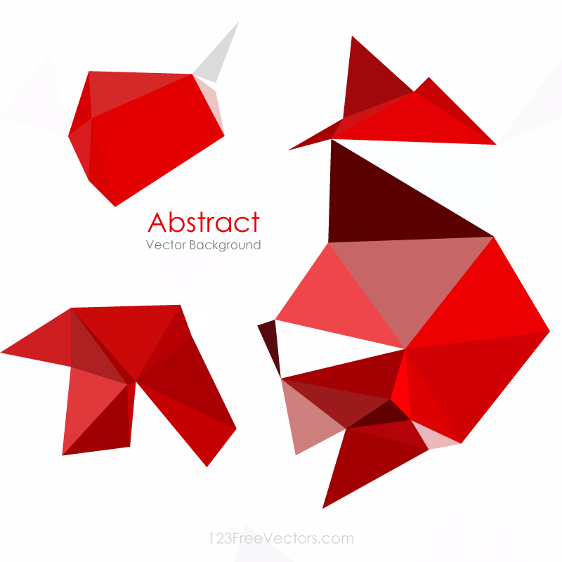Pink Geometric Polygon Background Illustrator