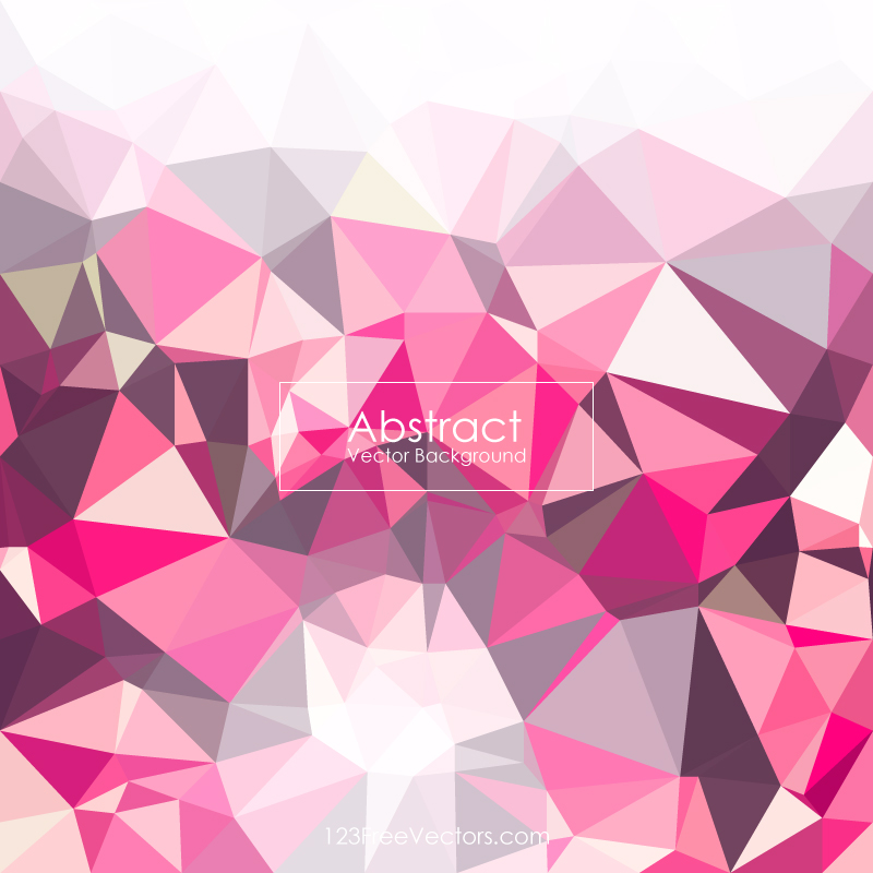 Pink Geometric Polygon Background Free
