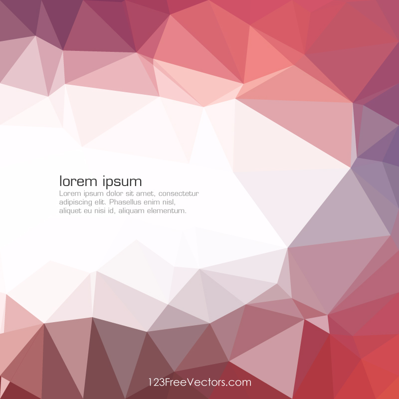 Pink Abstract Geometric Polygon Background Graphics