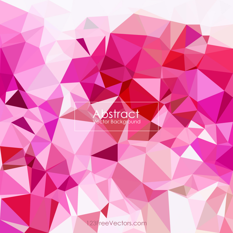 Pink Polygonal Pattern Background Design