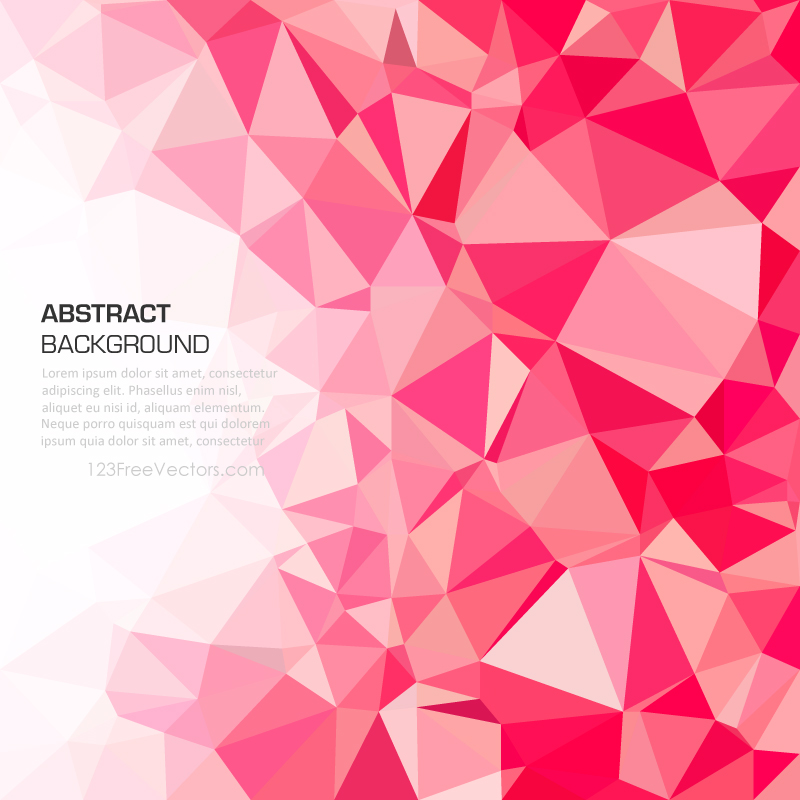 Abstract Pink Polygonal Pattern Background