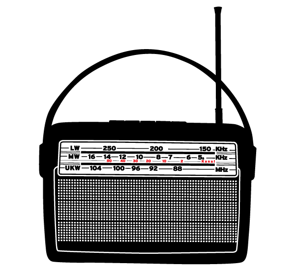 Free Retro Radio Vector Art