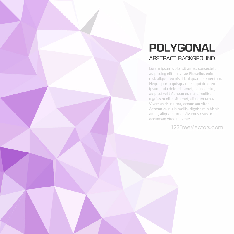 Polygonal Triangular Light Purple Background Clip Art