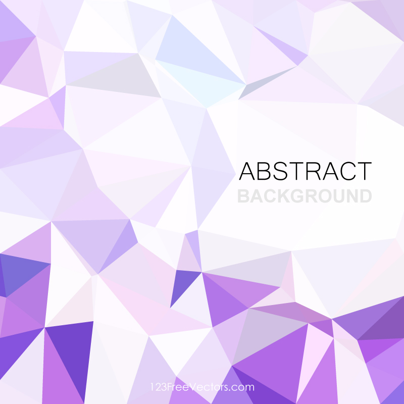 Abstract Light Purple Geometric Polygon Background