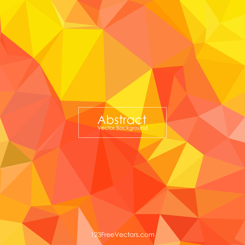 Polygonal Fire Pattern Background
