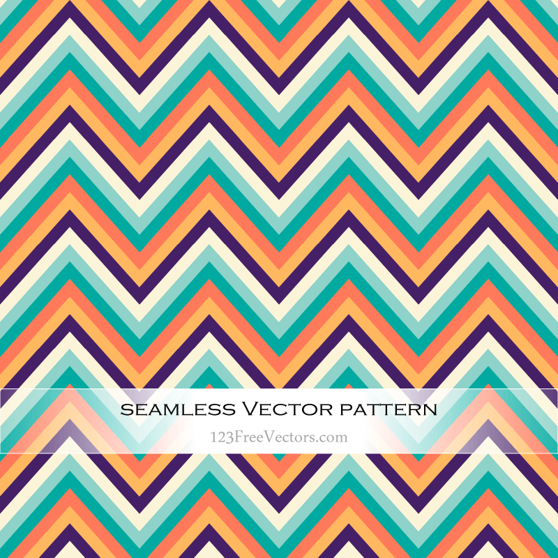 Retro Zig Zag Pattern Vector
