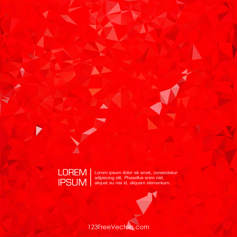 Red Abstract Polygonal Background Illustrator