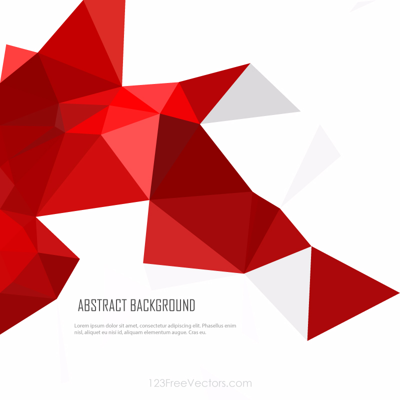 Geometric Polygon Red Wallpaper Background