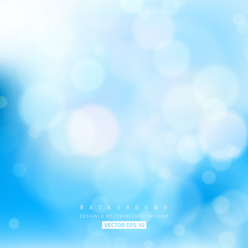 Light Blue Abstract Blurred Bokeh Background