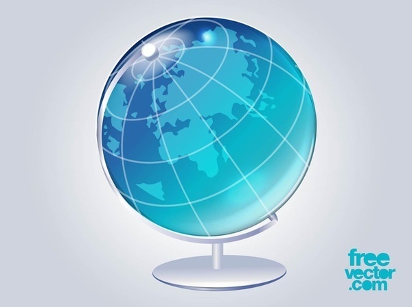 3D Globe Free Vector