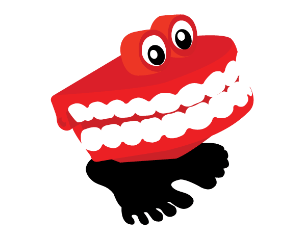 Chattering Teeth Vector