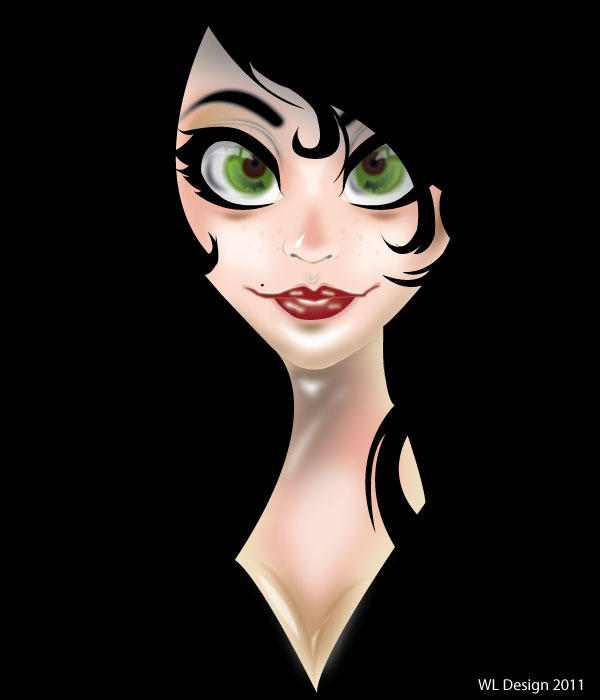 Girl Face Vector