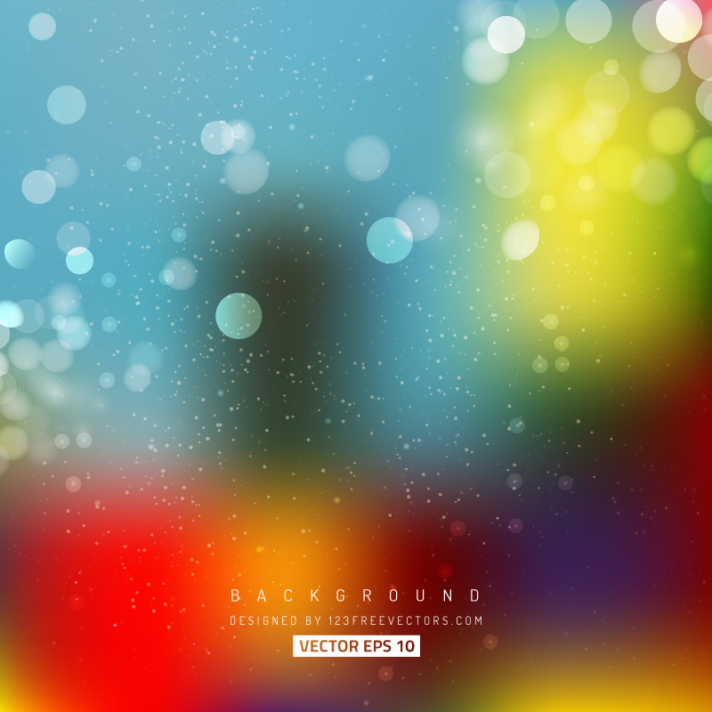 Blurred Lights Colorful Background