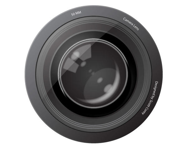 Free Camera Lens Vector Image