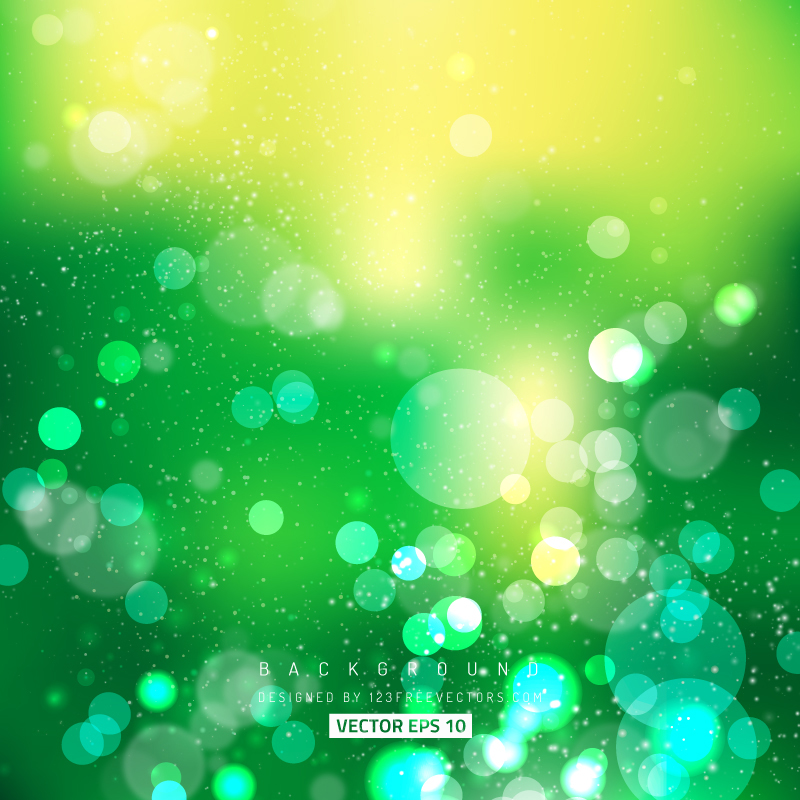Blurred Yellow Green Lights Background