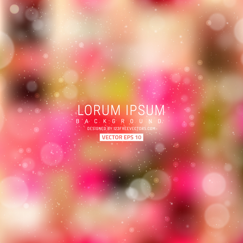 Vector Pink Bokeh Background Image