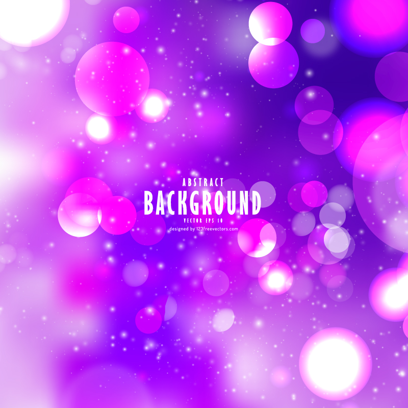 Blurred Lights Purple Background