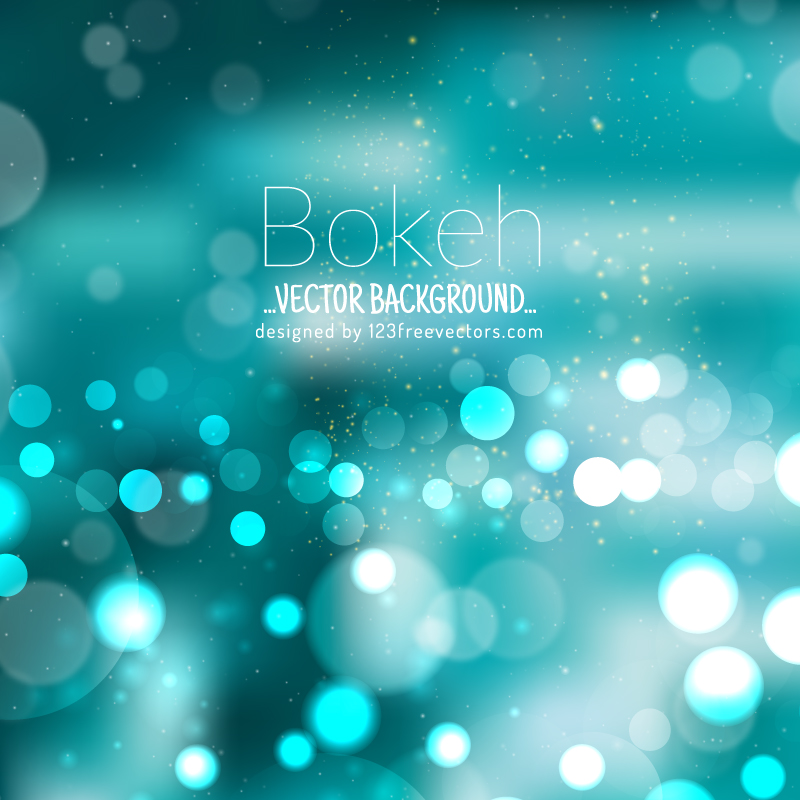 Blurred Turquoise Lights Background