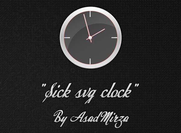 Sick Svg Analog Clock Vector Free