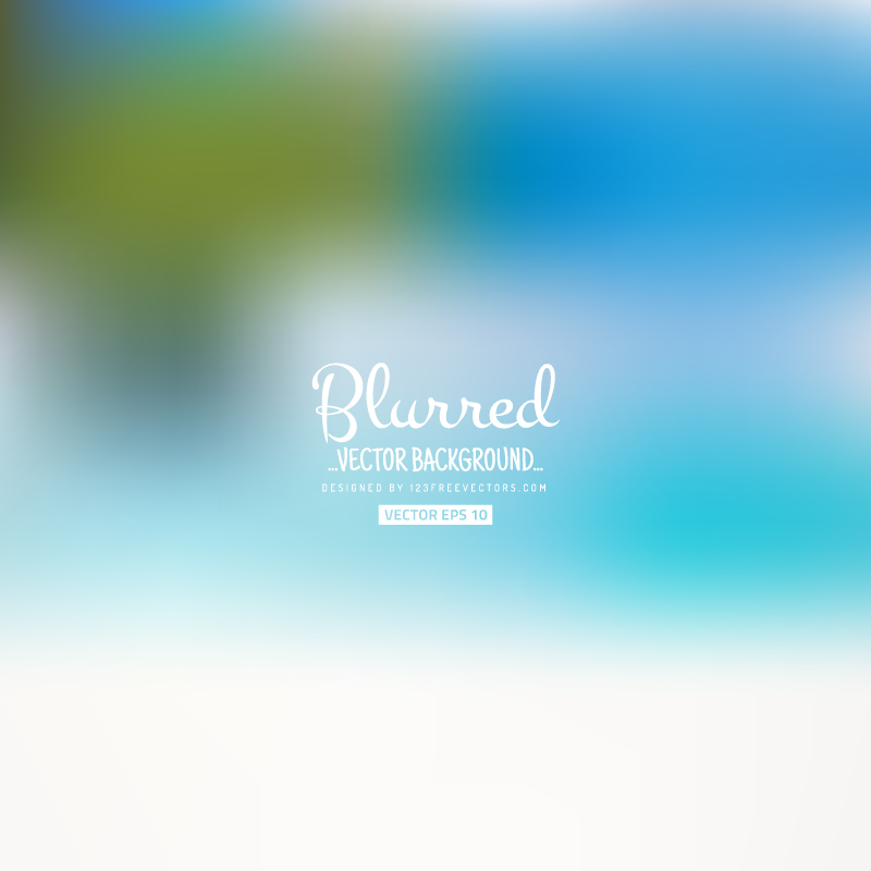 Blurred Blue Background Vector Free