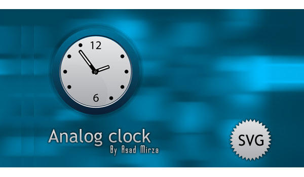 Free Svg Analog Clock Image