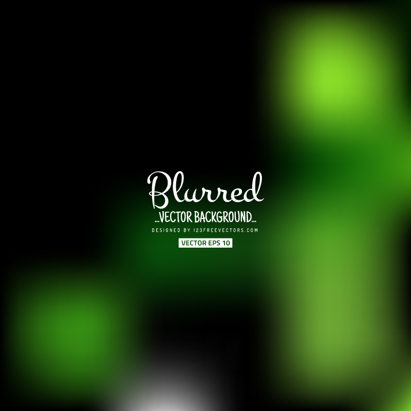 Blurred Black Green Background