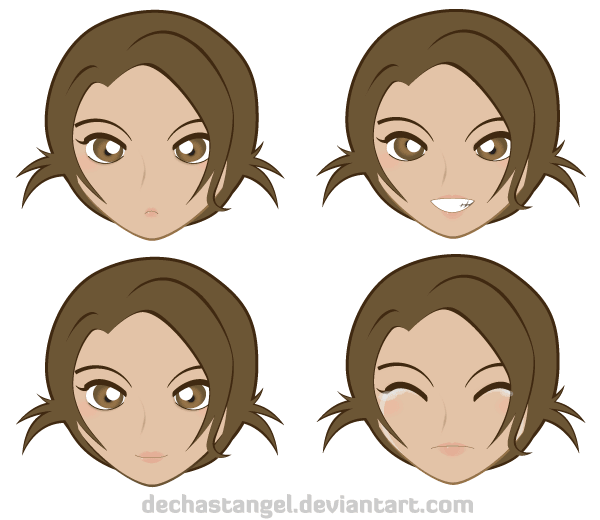 Free Manga Emoticon Vector