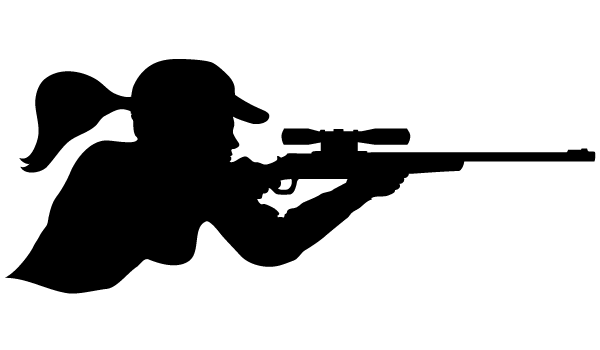 Free Huntress Silhouette Vector Art