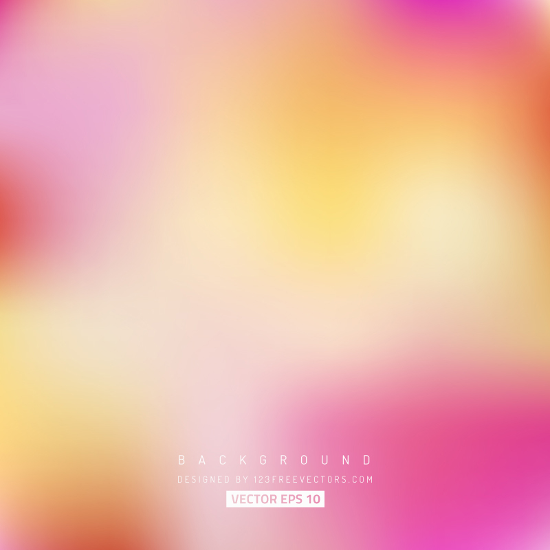 Yellow Pink Blurred Background