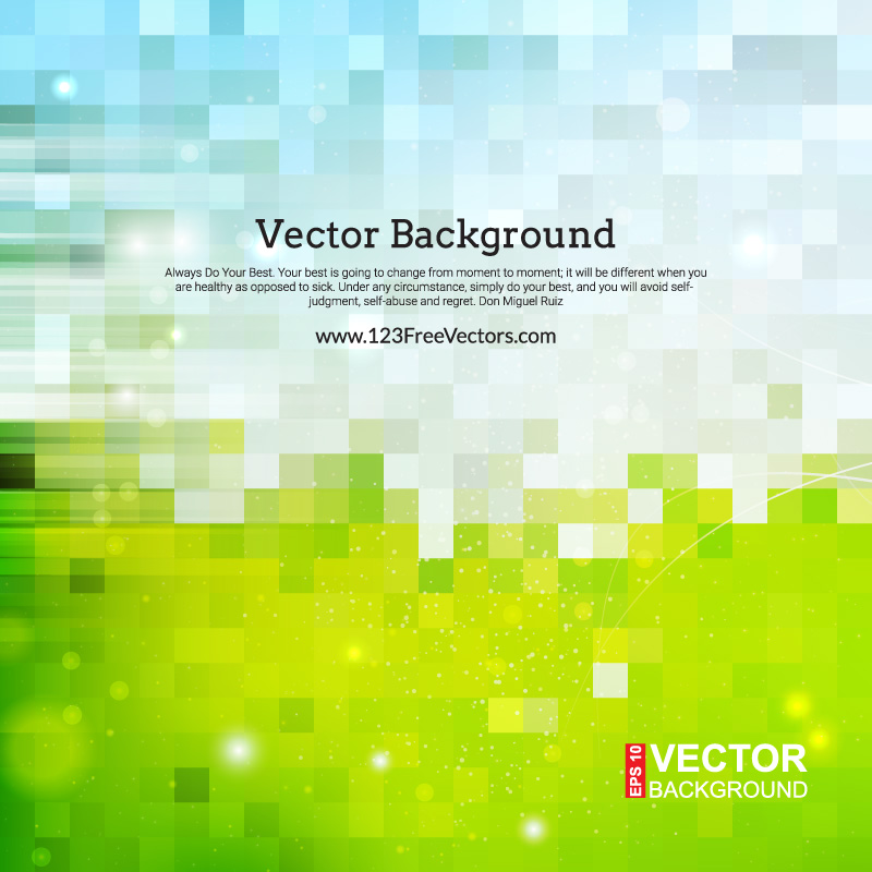 Blue Green Abstract Square Background