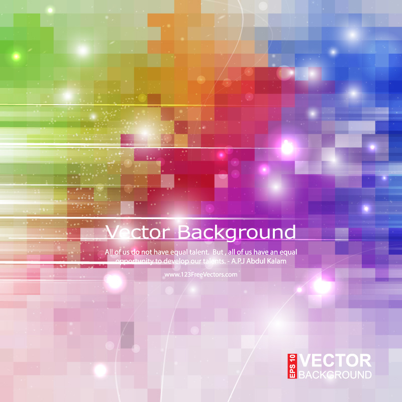 Rainbow Square Background Template
