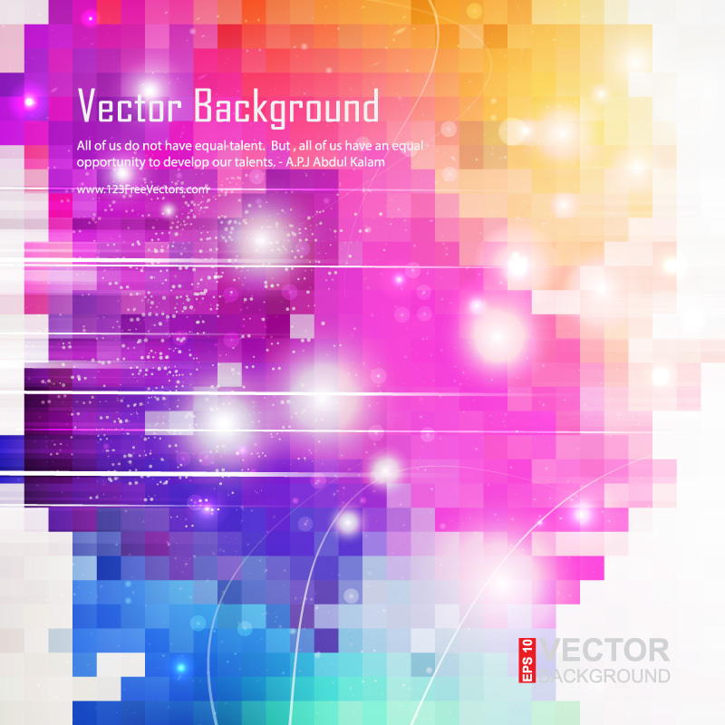 Rainbow Abstract Square Background Image