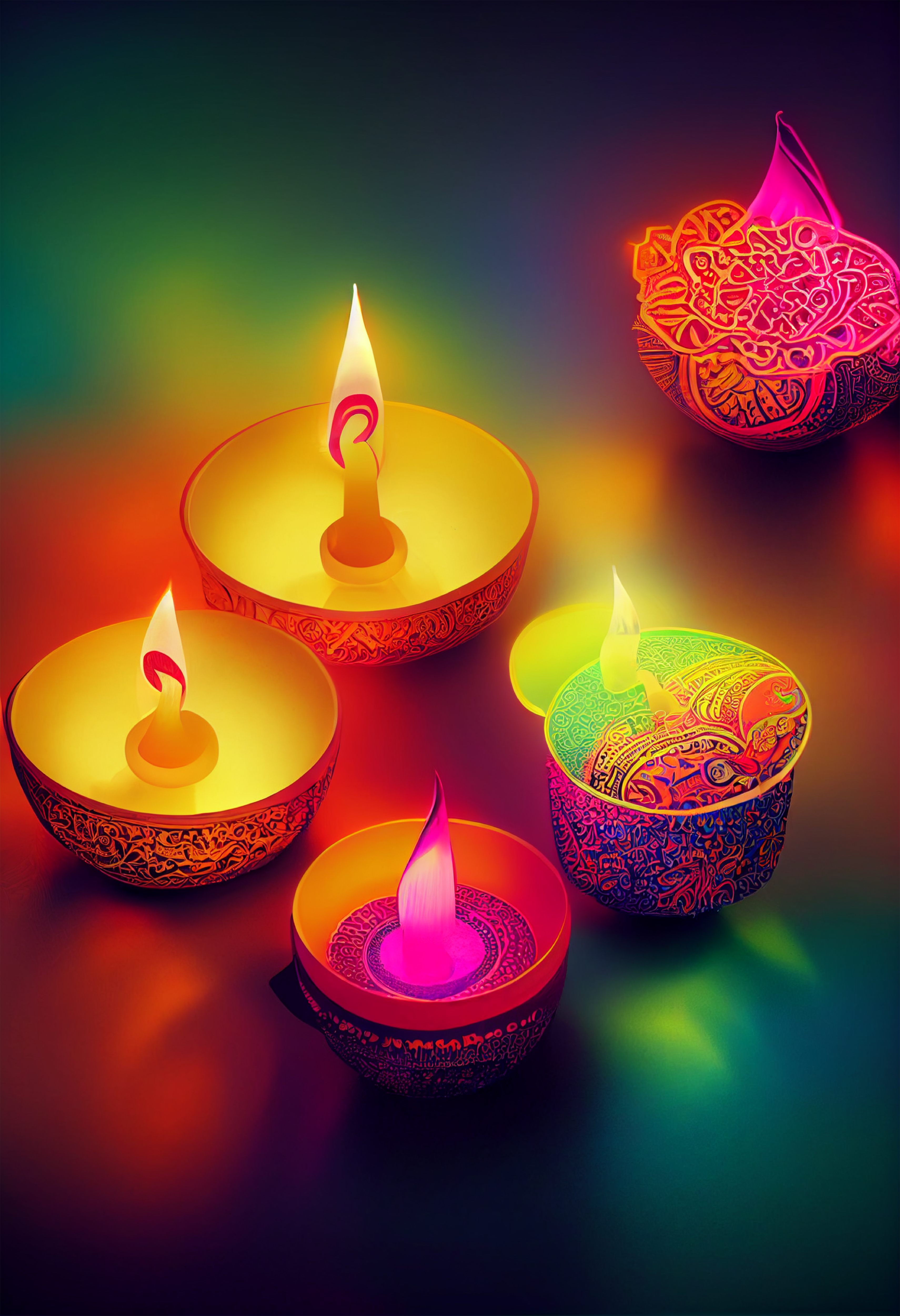 Colorful Diwali Design