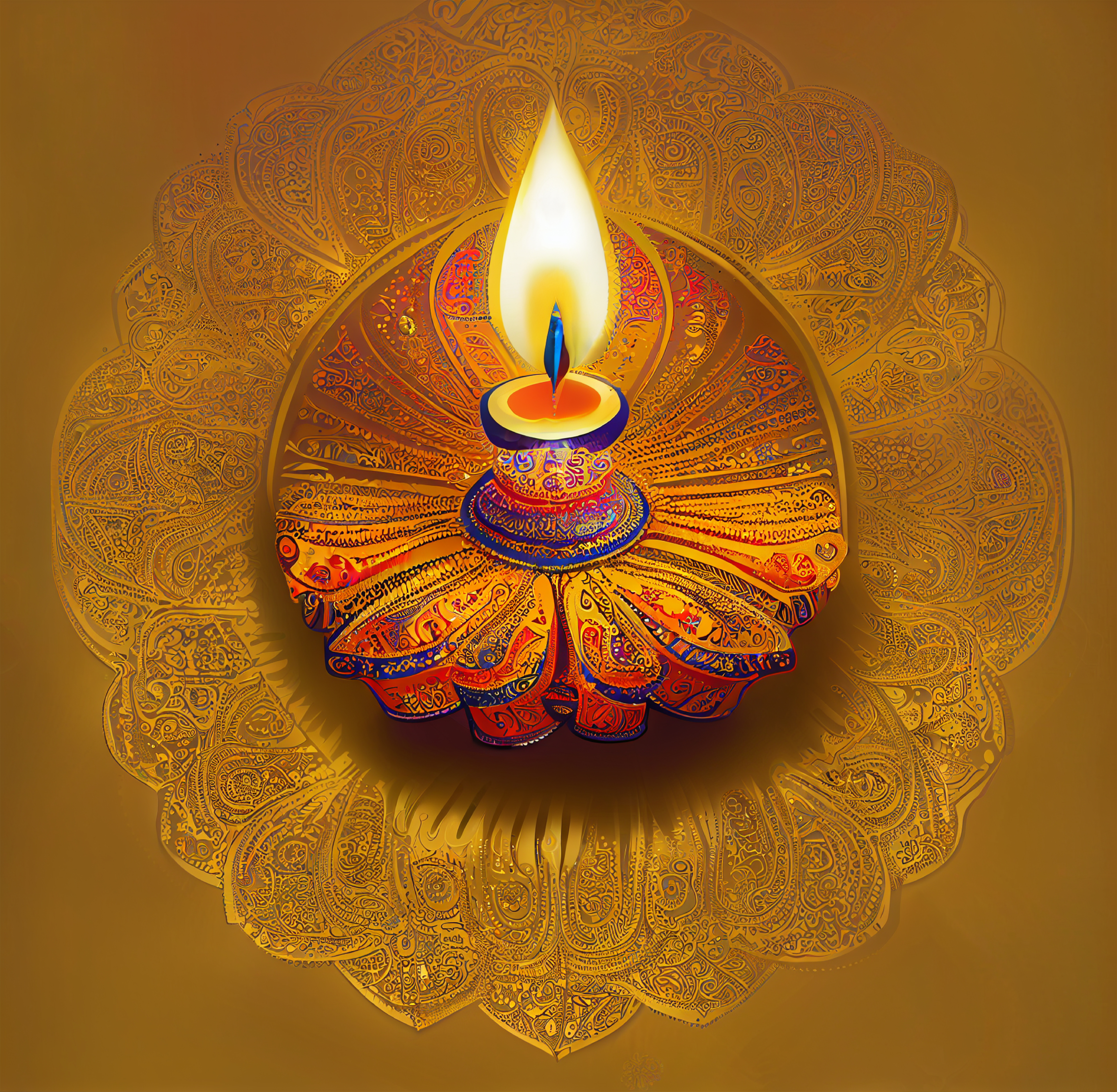 Diwali Diya Background Image