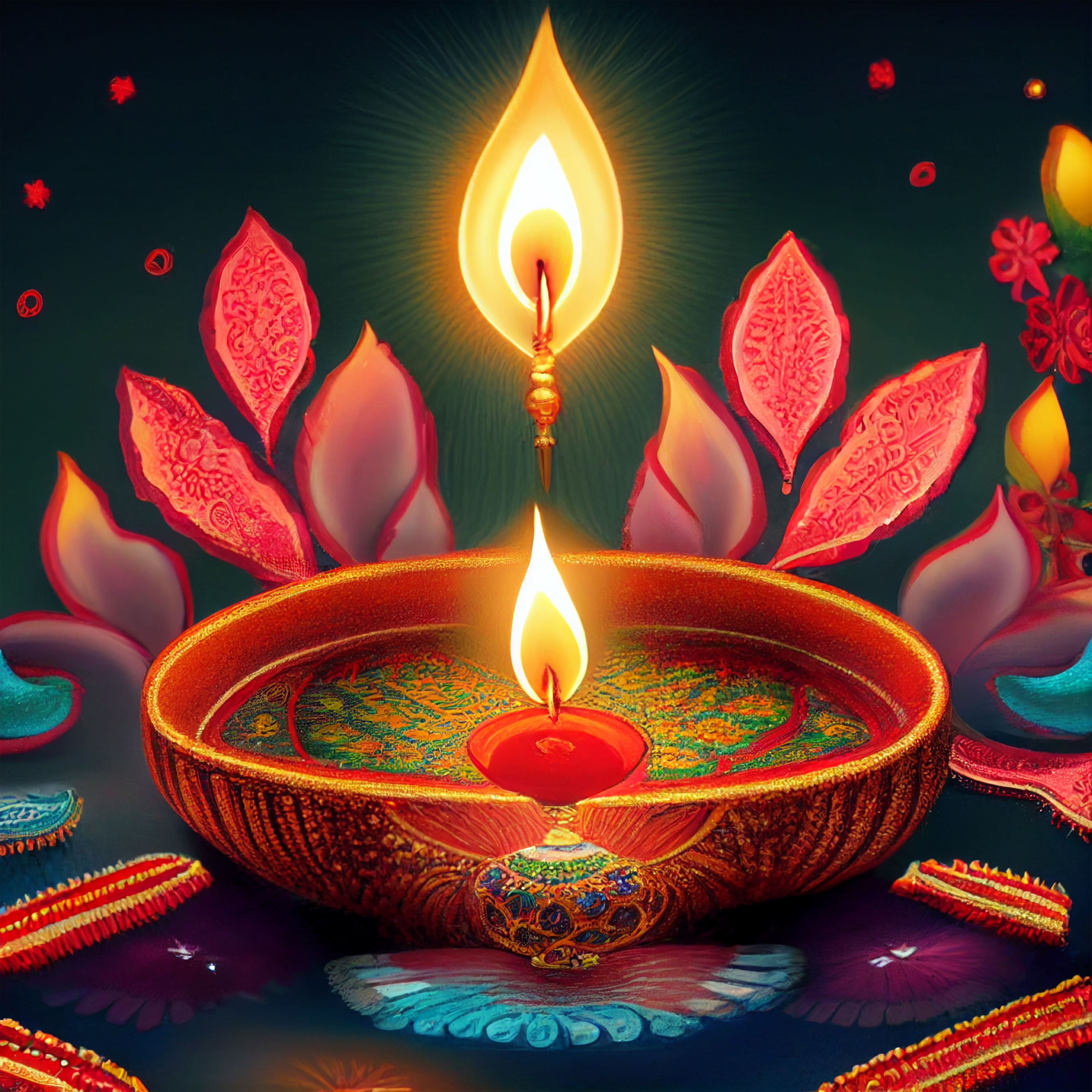 Diwali Diya Background Image