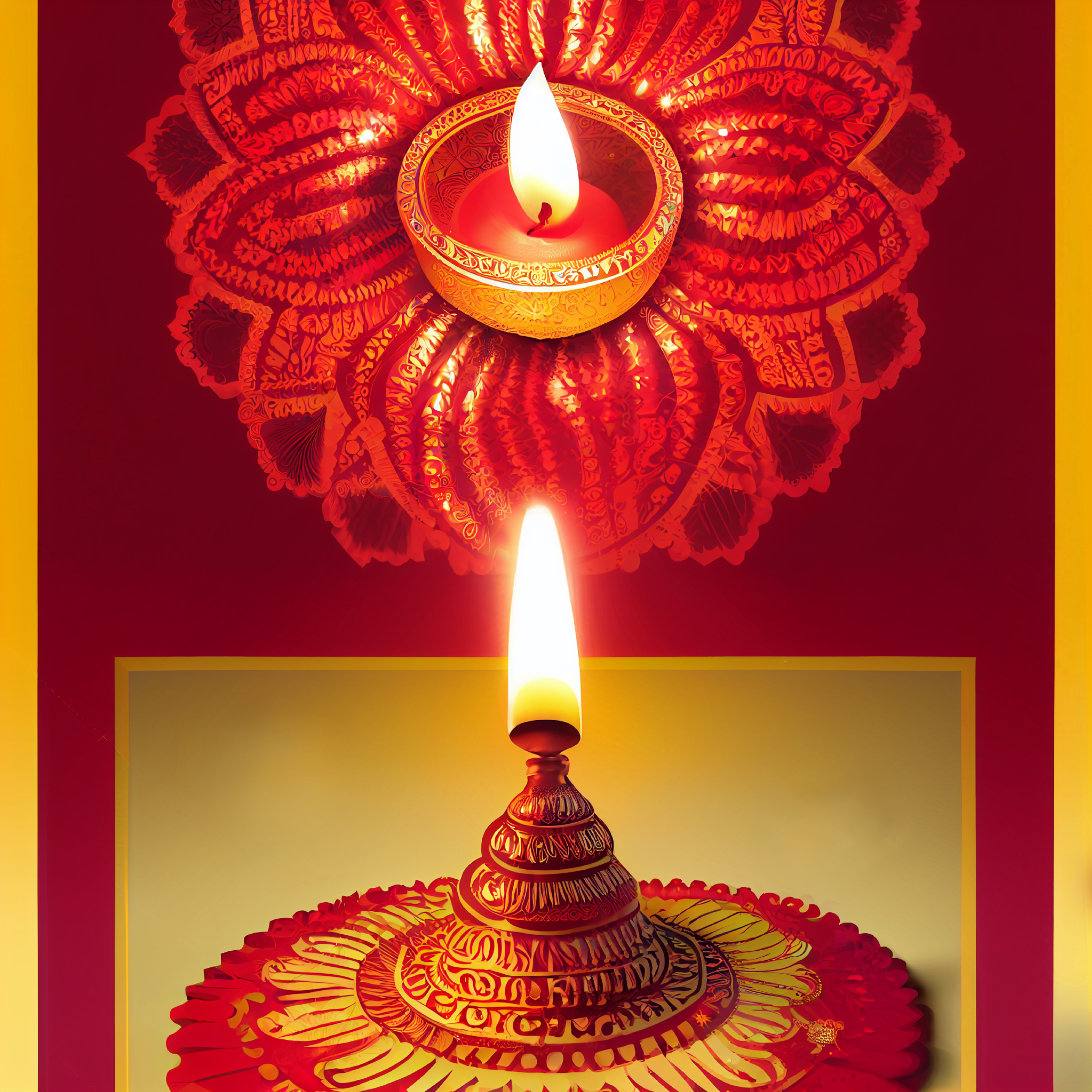 Diya Lamp Design