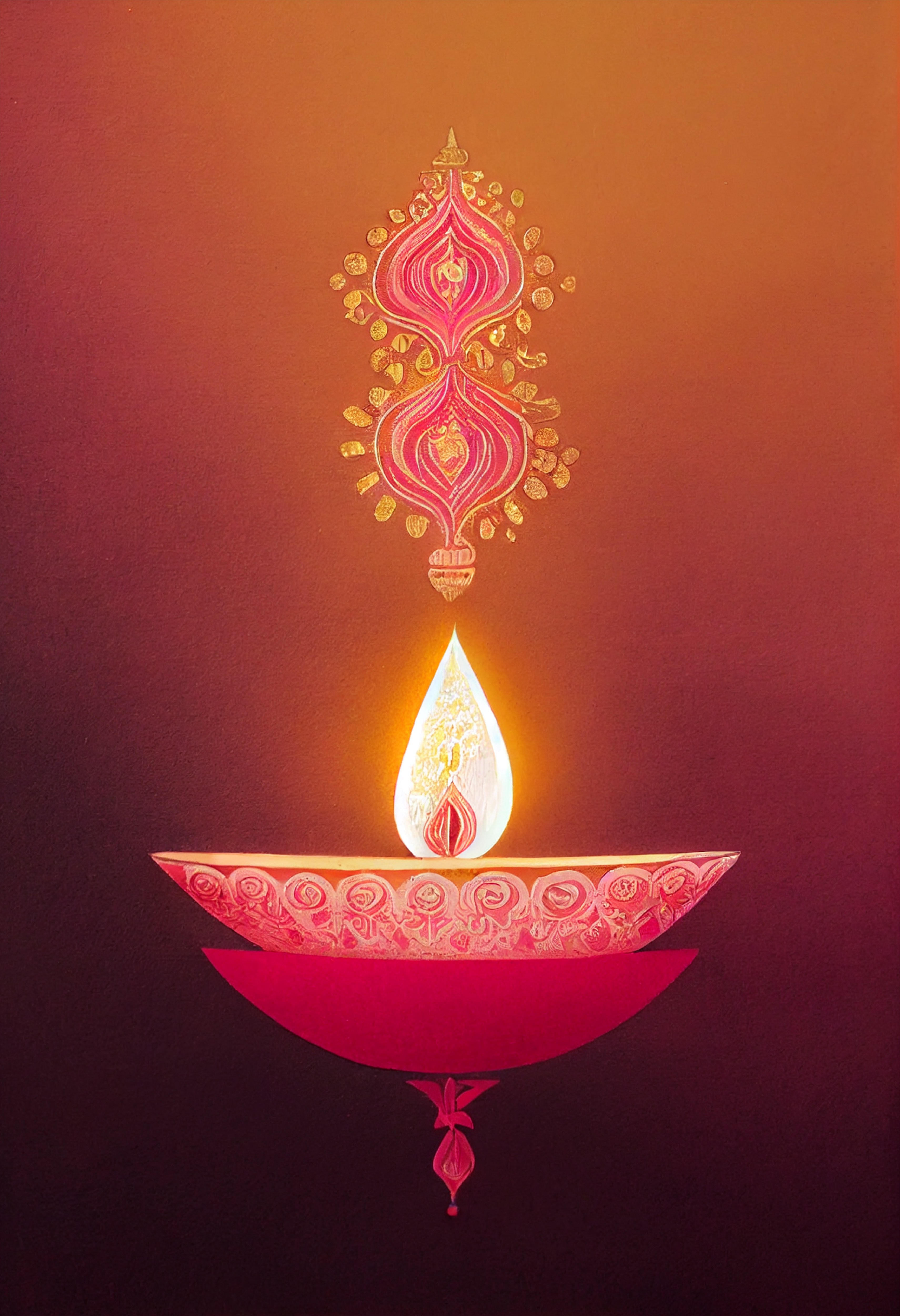 Free Diwali Diya Poster Image