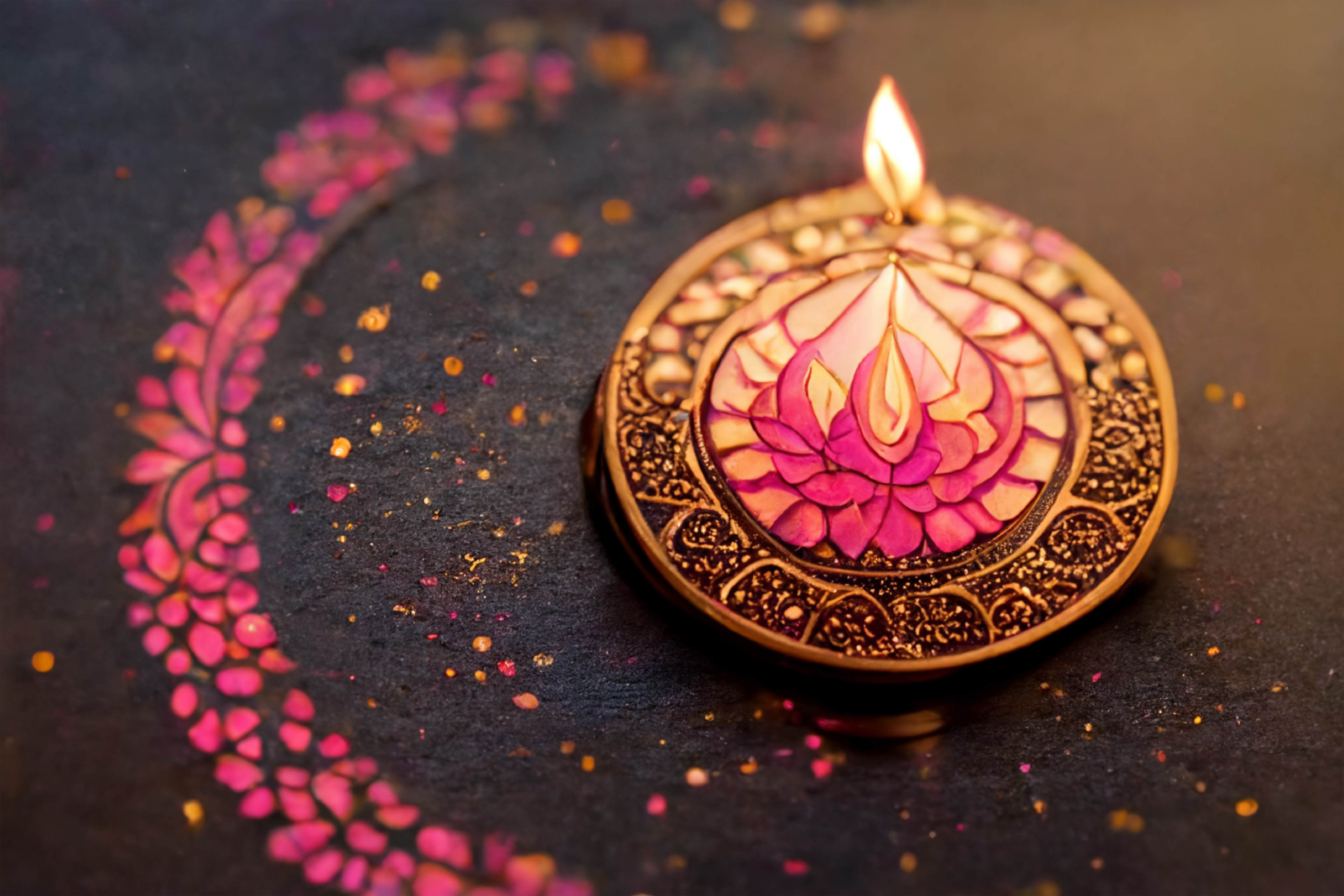 Diwali Diya Background Design
