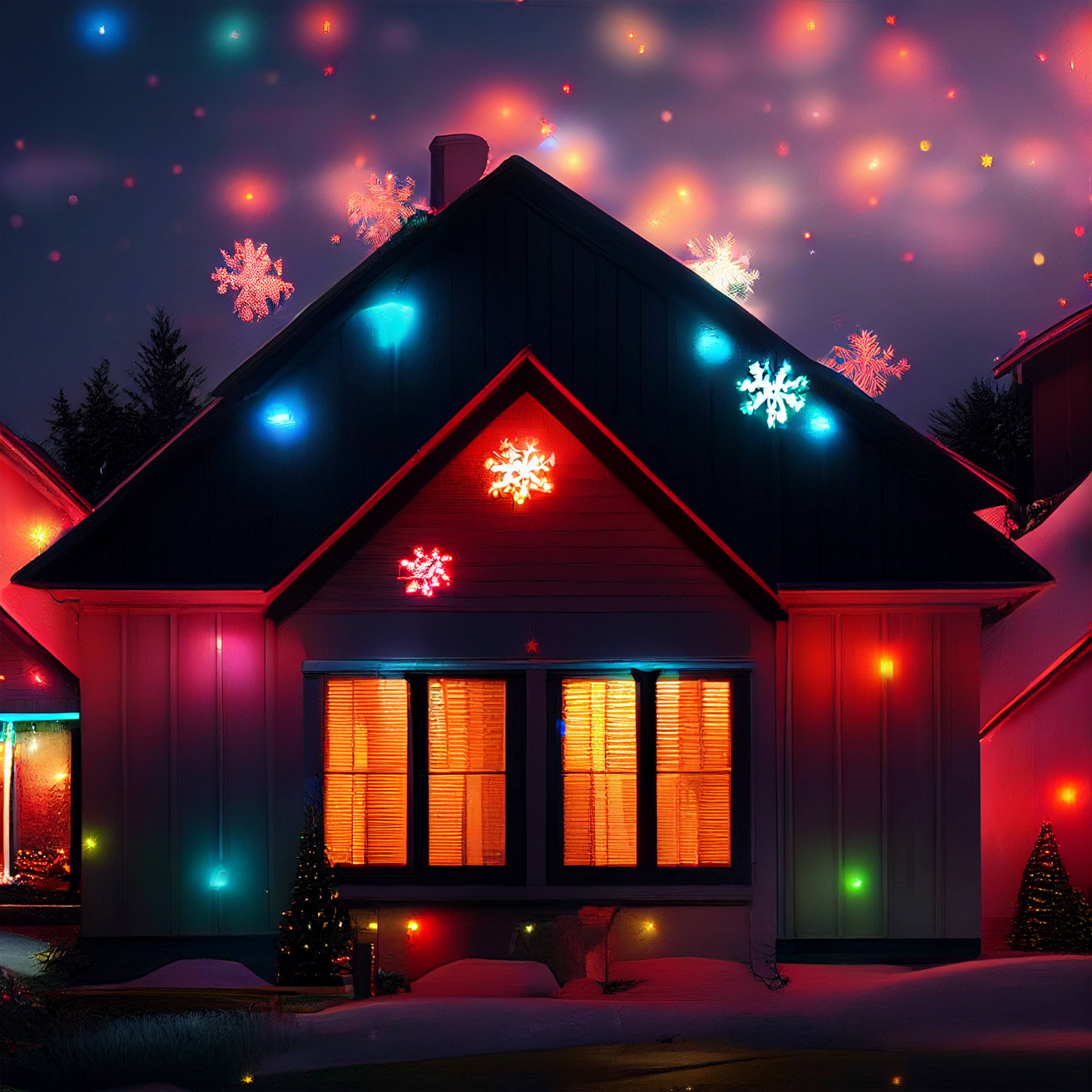 Outdoor Christmas Light Decoration